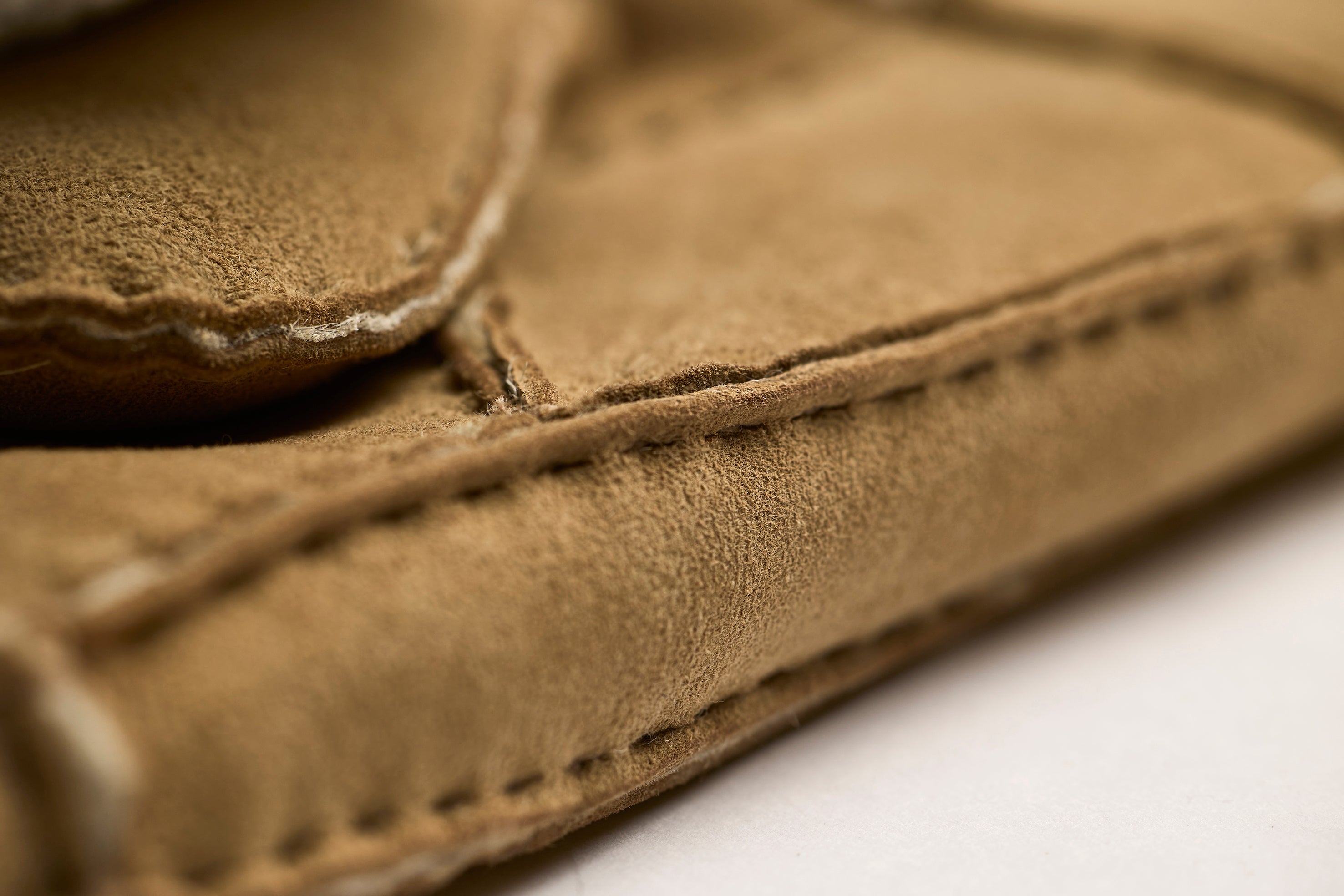 Lammeskindsluffer - Håndlavede - Camel lys PREMIUM