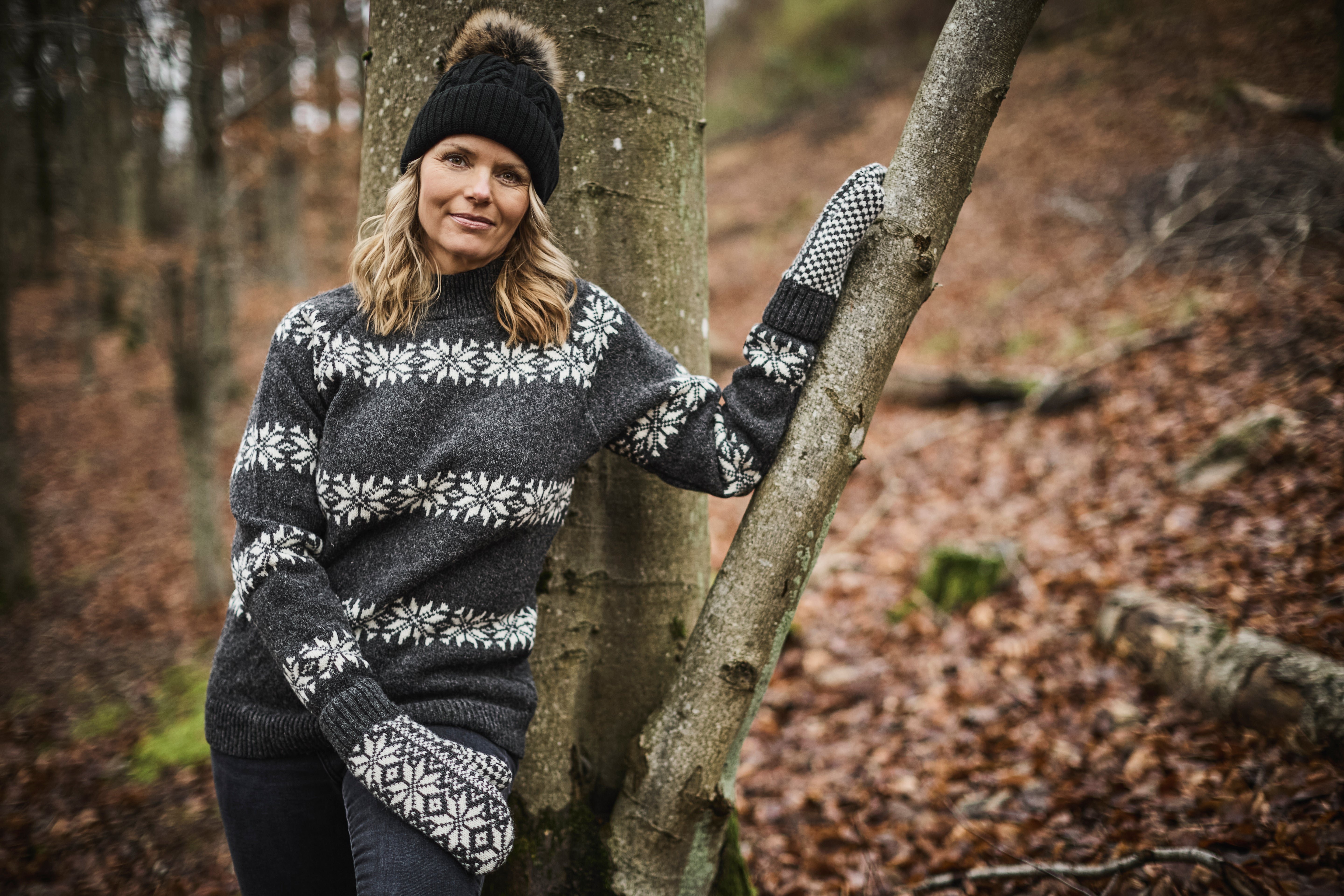 Islandsk Striktrøje af 100% Ren Ny Uld