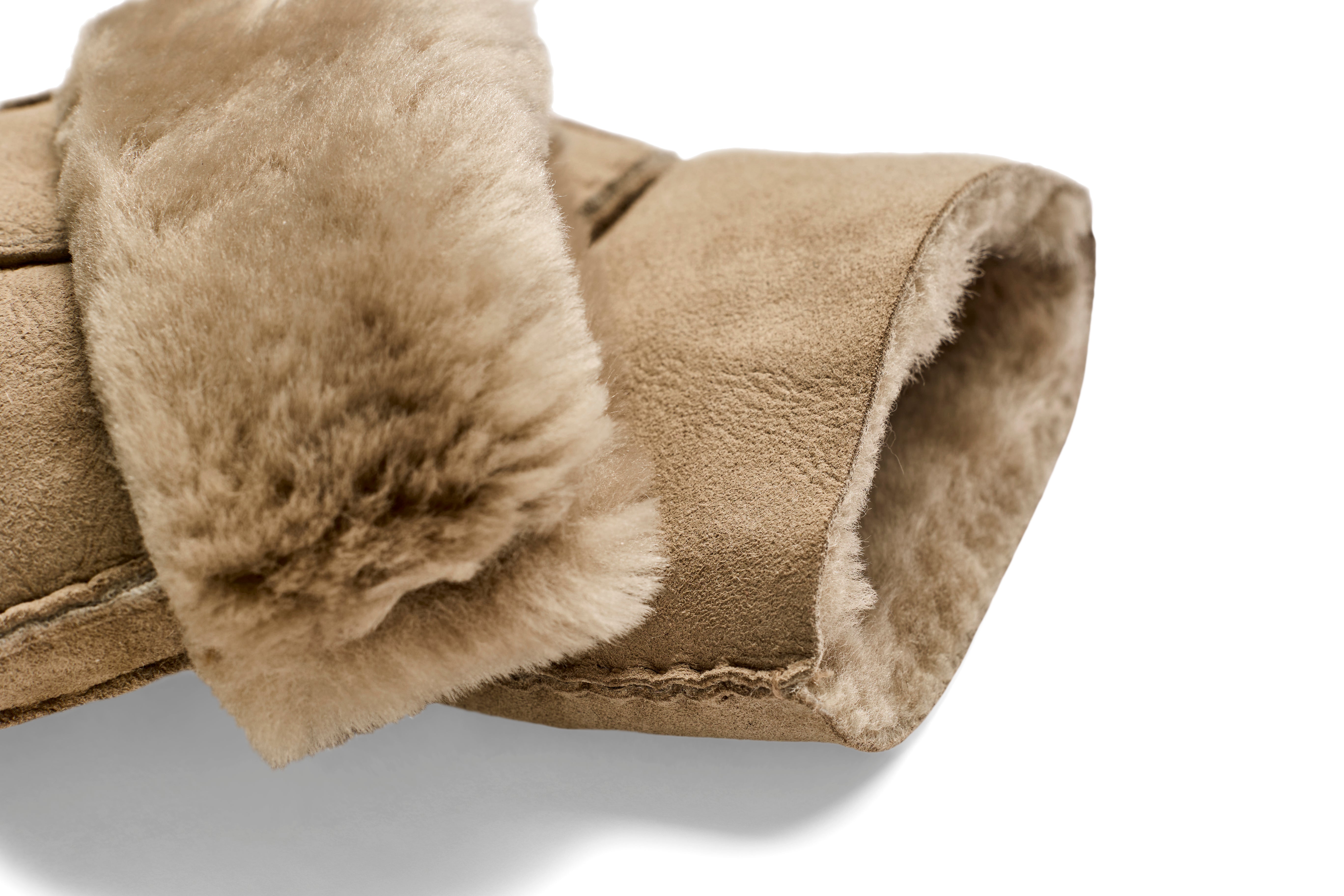 Lammeskindsluffer - Håndlavede