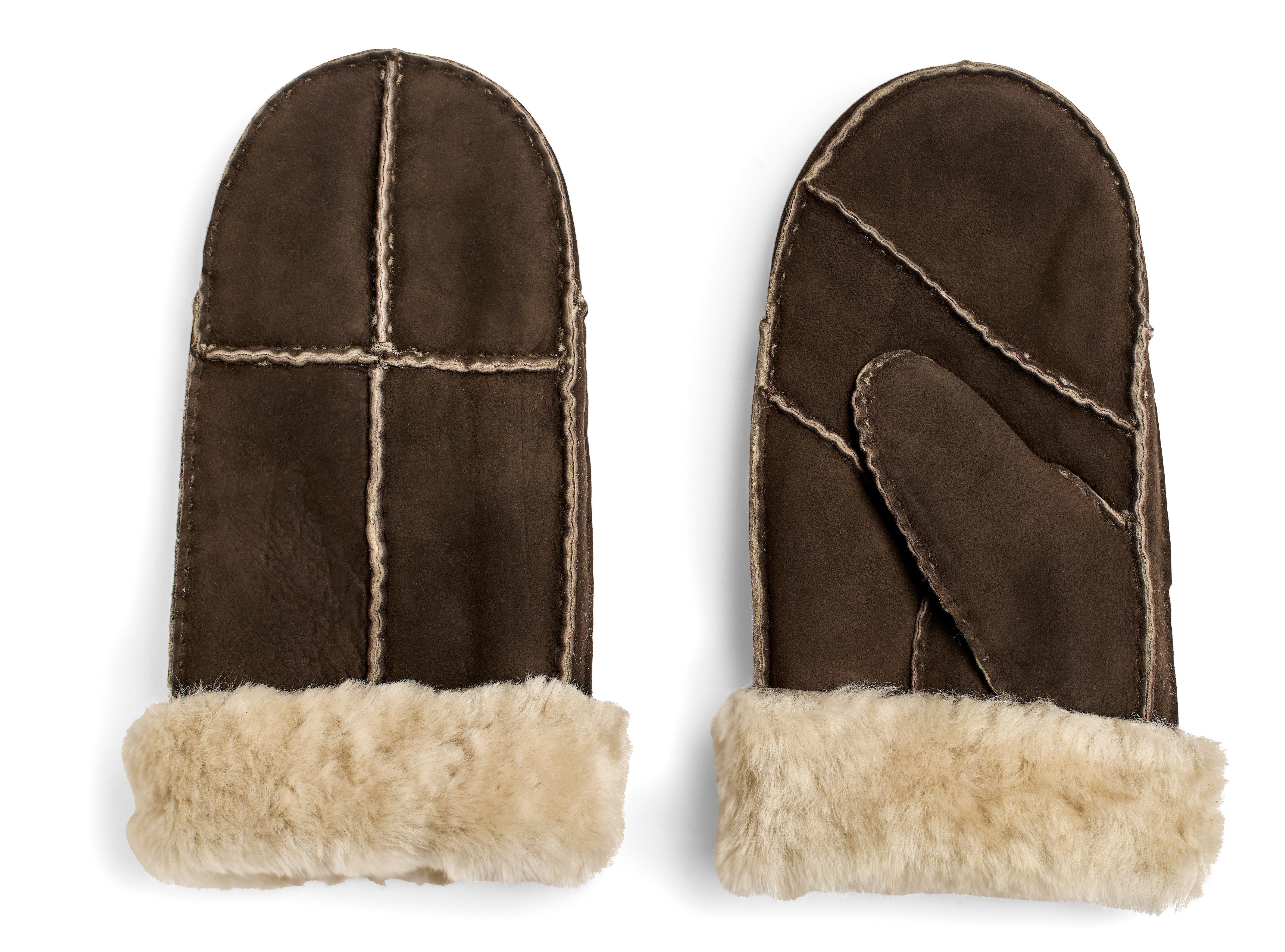 Lammeskindsluffer - Håndlavede - Choco