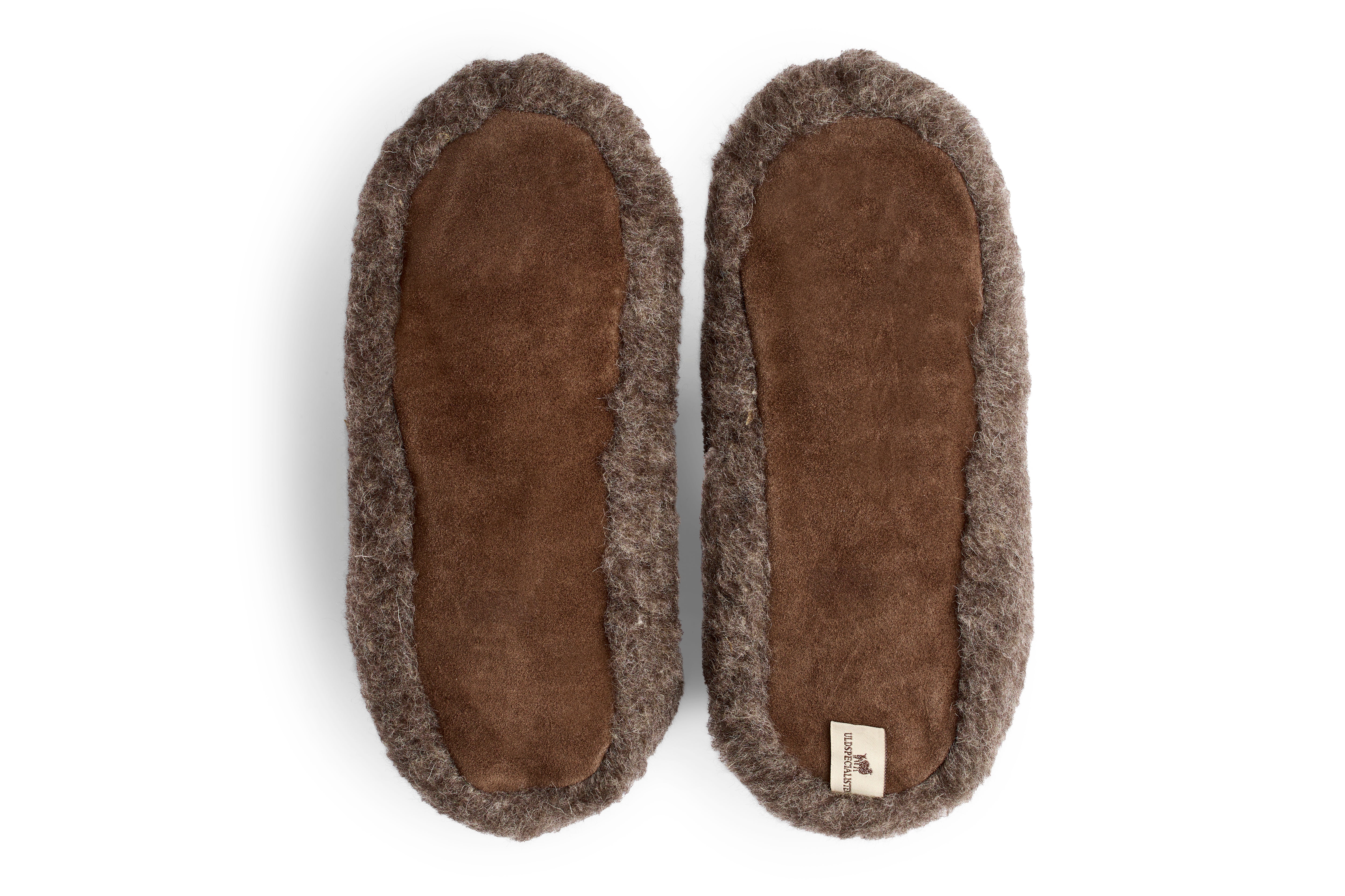 Hjemmesko 100% Merinould - Brun