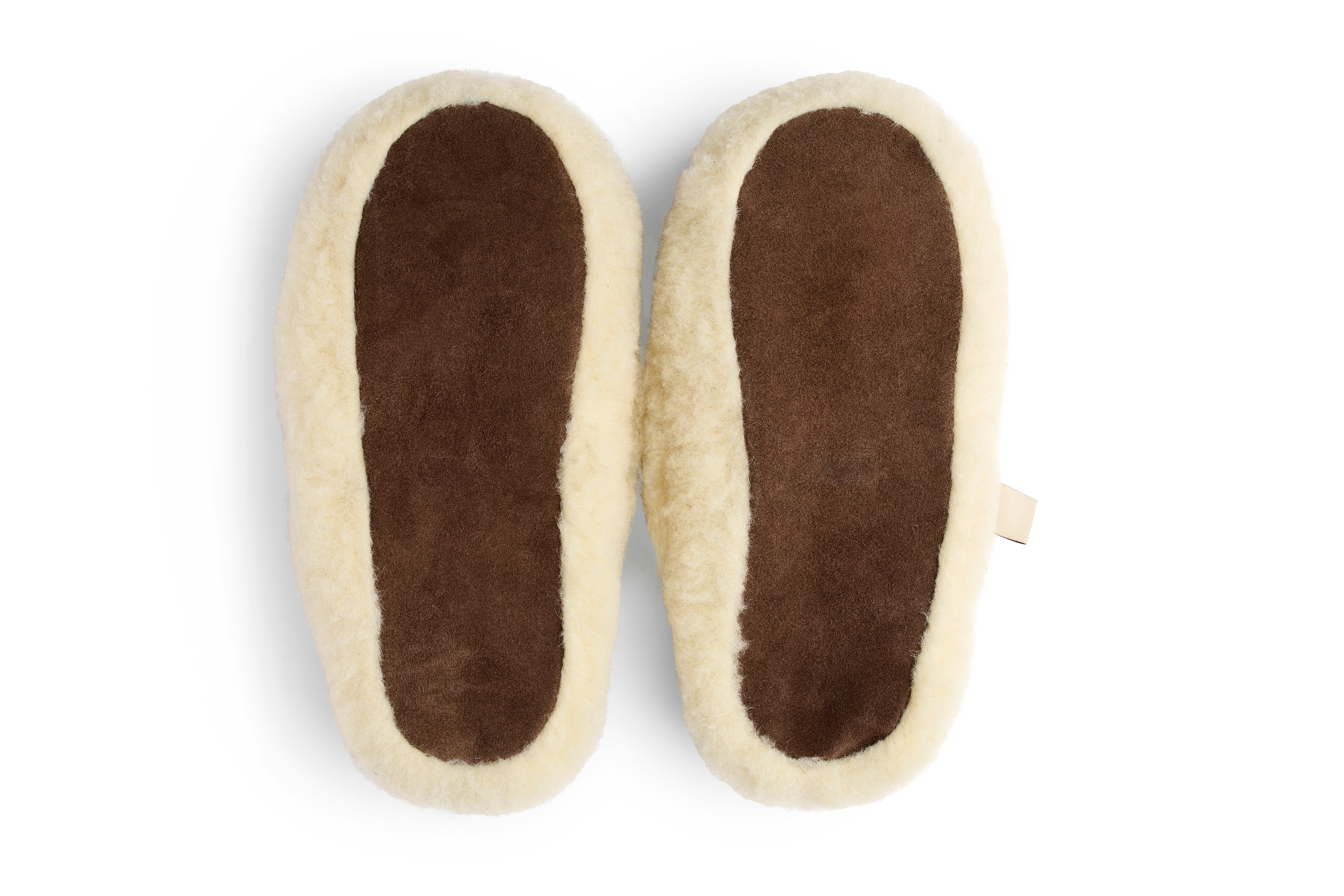 Hjemmesko 100% Merinould Lav - Creme