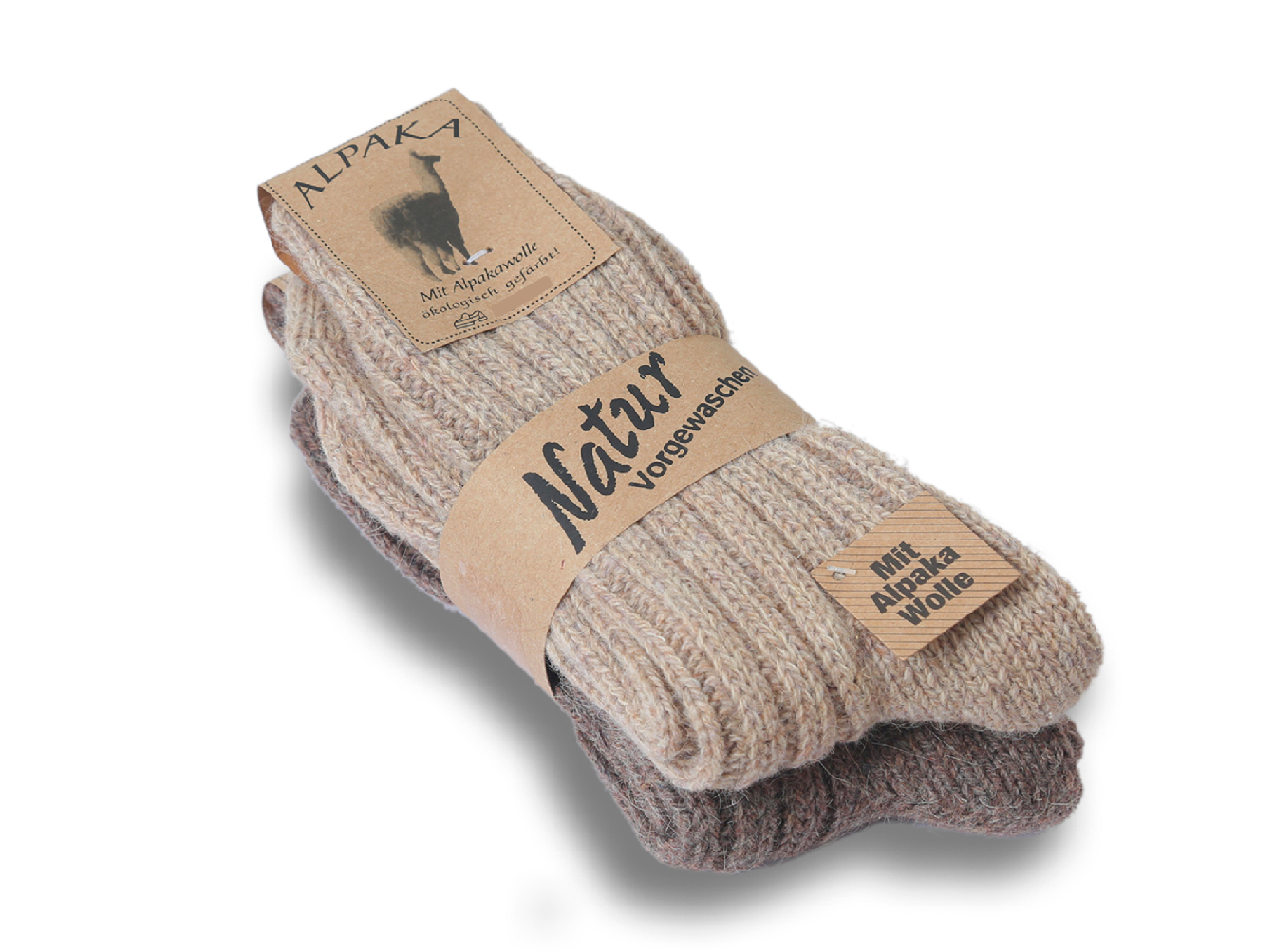 2 par ALPAKA uldsokker