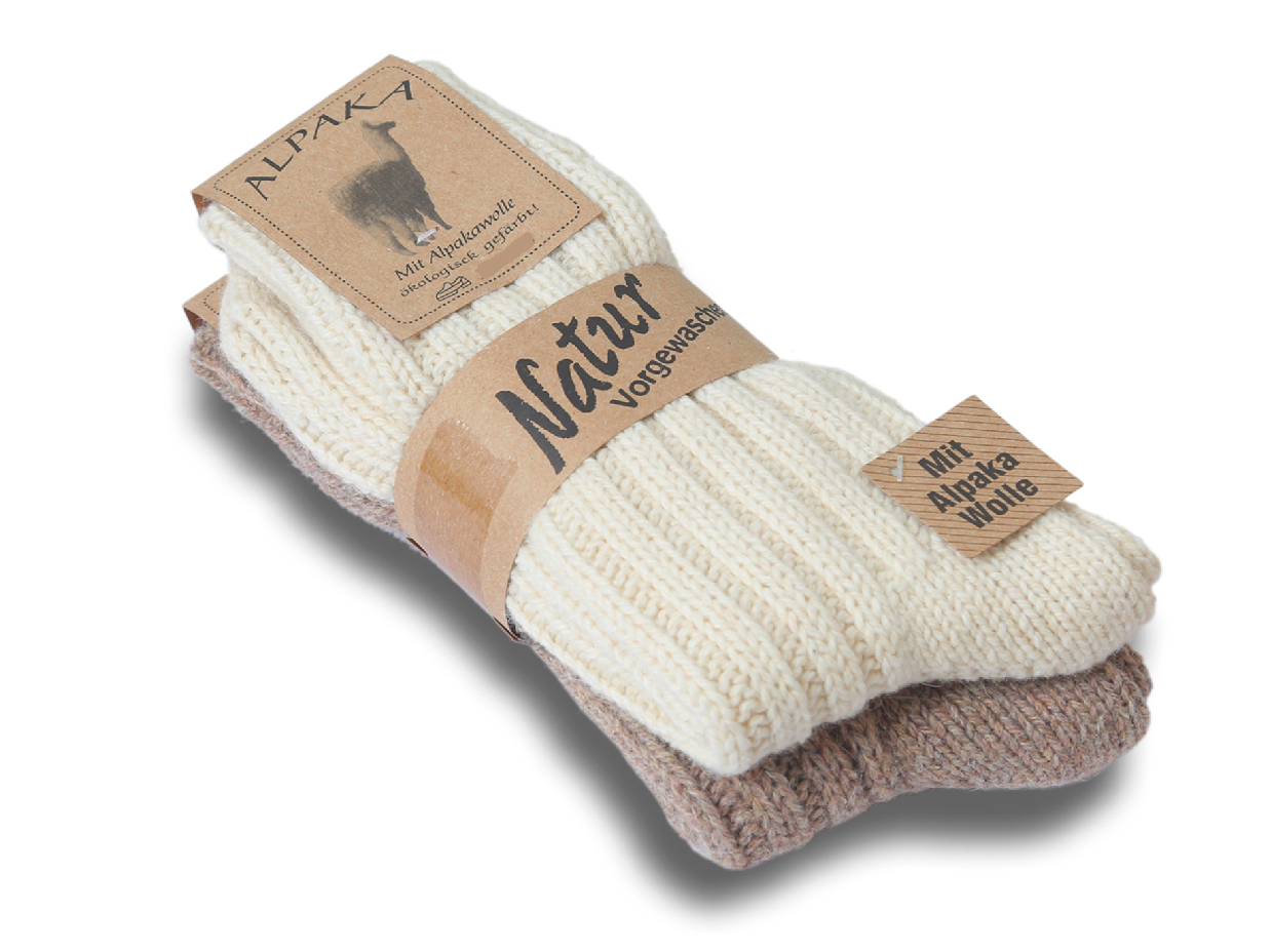 2 par ALPAKA uldsokker