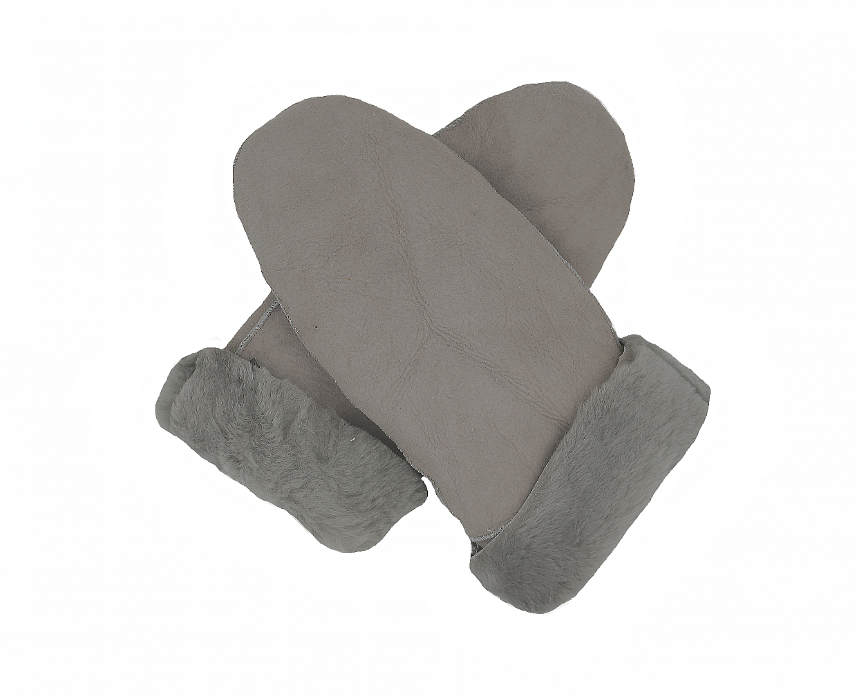 Lammeskindsluffer premium - Lysegrå