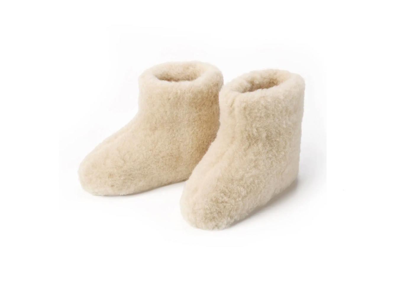 Hjemmesko 100% Merinould - Creme