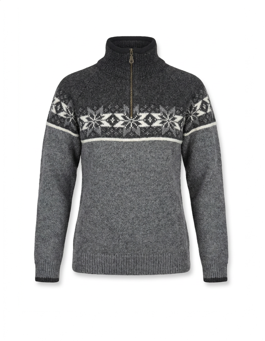 Elegant og Varm Norsk Striktrøje