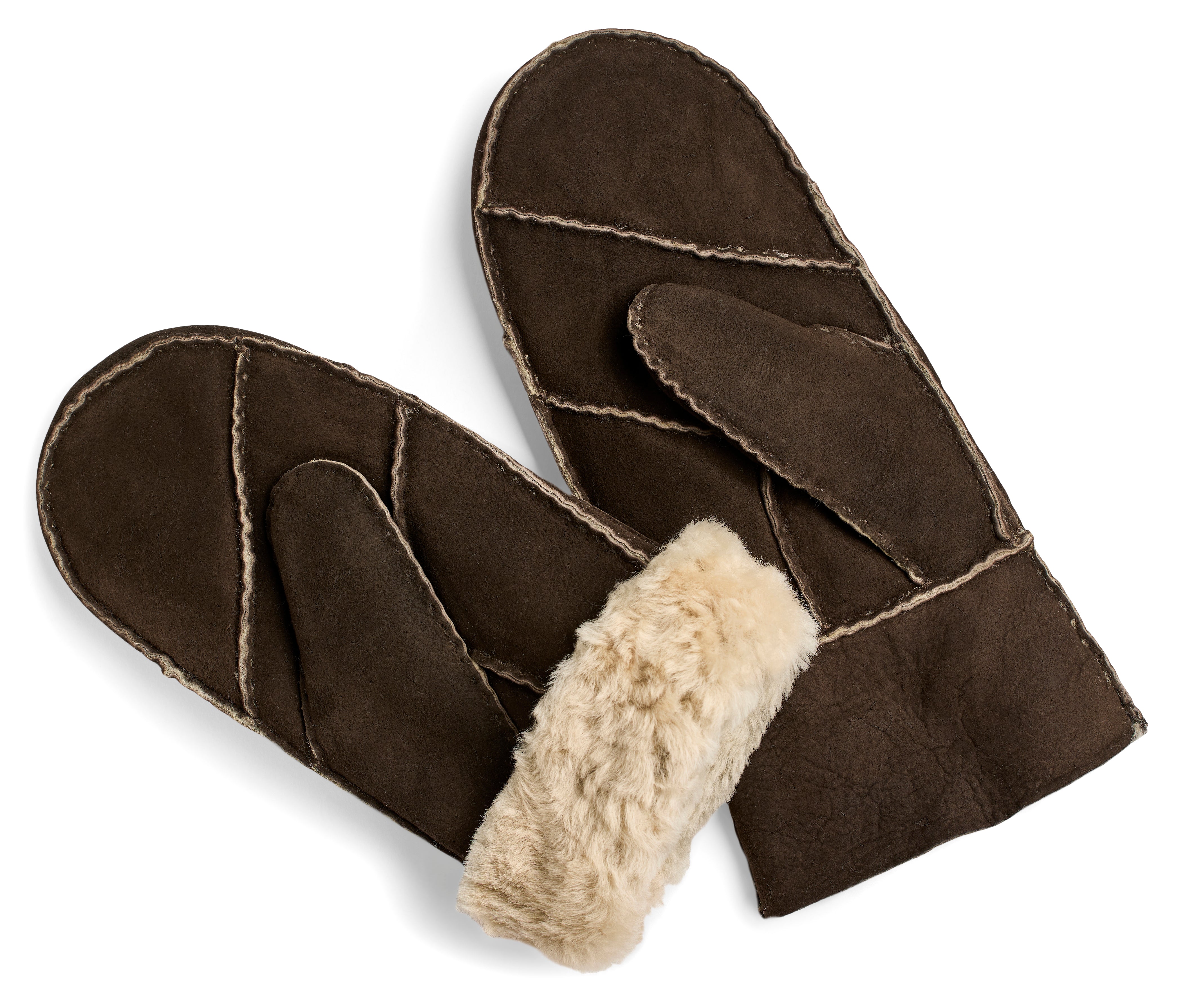 Lammeskindsluffer - Håndlavede - Choco