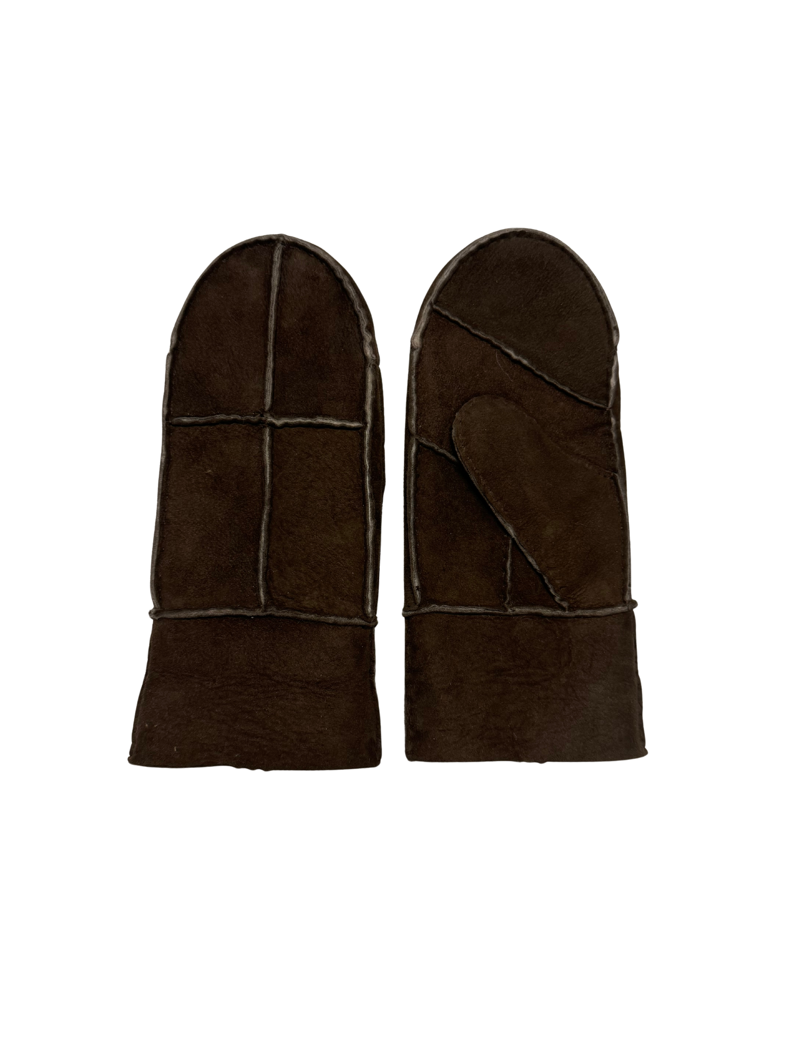 Lammeskindsluffer - Håndlavede mørk