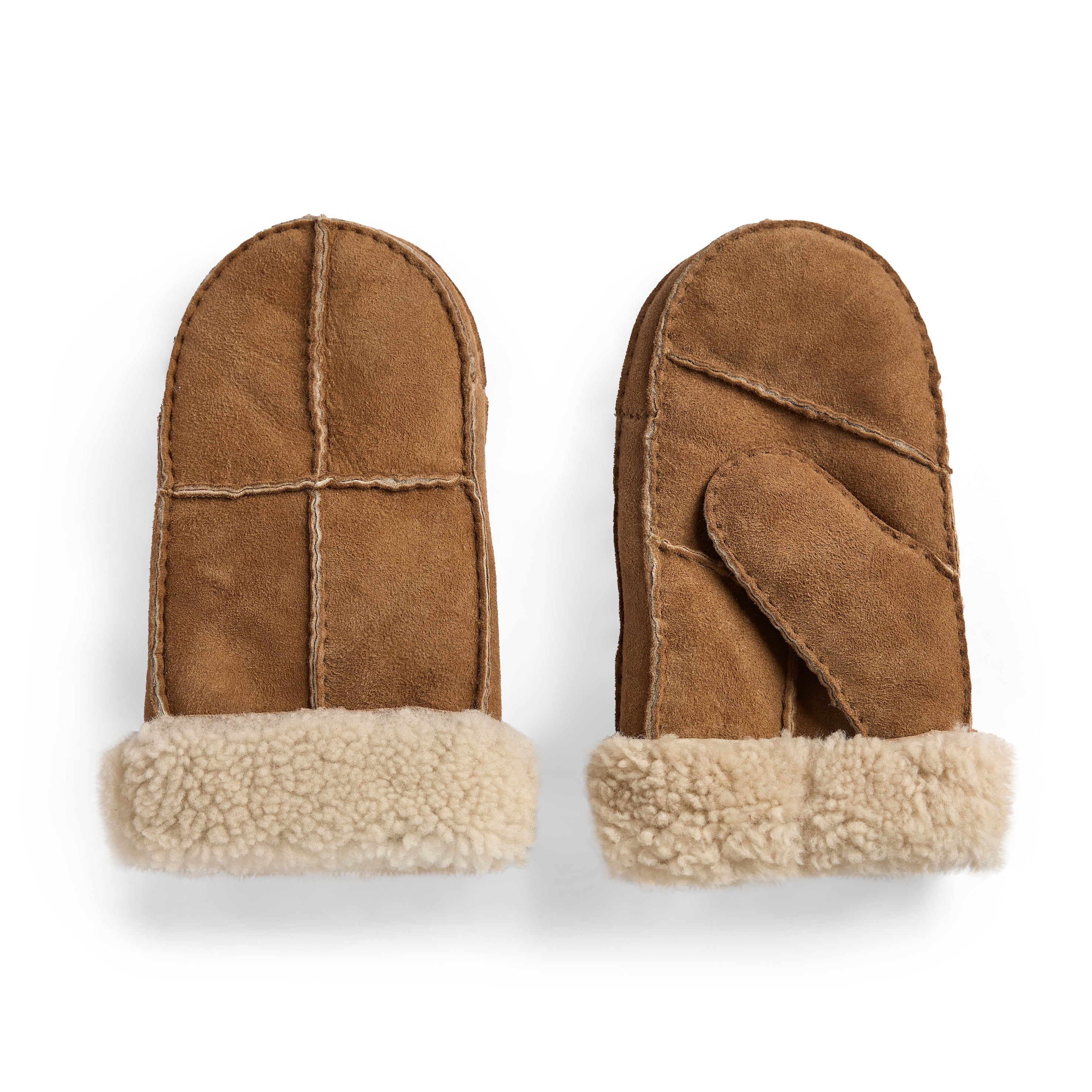 Lammeskindsluffer Premium - Håndlavede - Camel - Brun/Beige