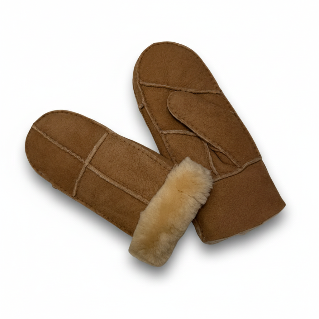 Lammeskindsluffer - Håndlavede